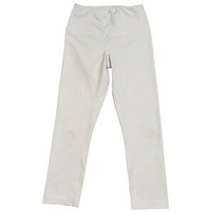 90 Degree By Reflex White High Waisted Tummy Control 22" Capri SIZE-SMALL